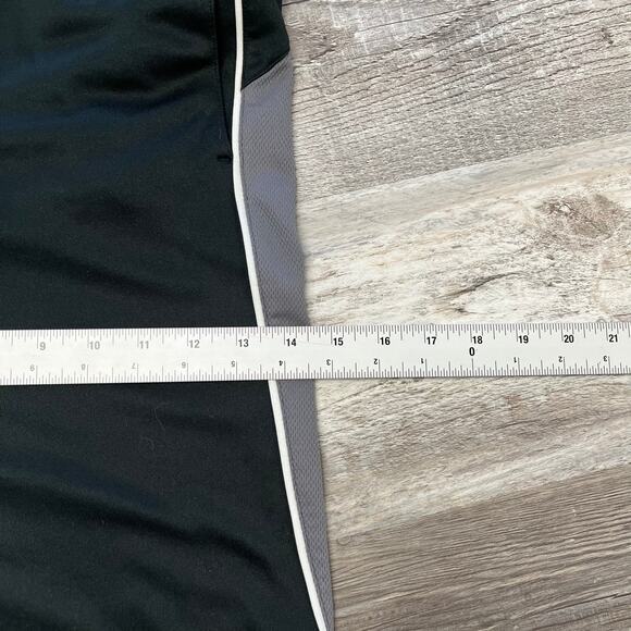 Under Armour Black Gray Mens L Loose Fit Ankle Zip Warm Up Athletic Sweatpants - Picture 9 of 13